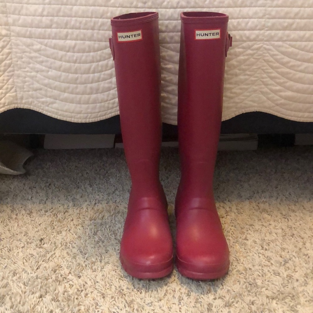 Pink Hunter Rain Boots